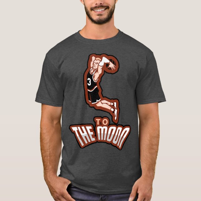 Camiseta Spurs Basketball to the moon (Frente)