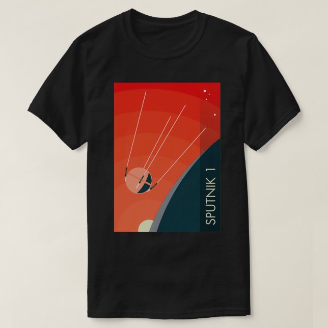 Camiseta Sputnik (Frente do Design)