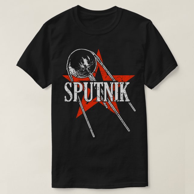 Camiseta Sputnik 1 Satélite União Soviética 1957 (Frente do Design)