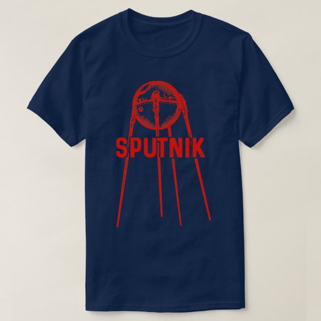 Camiseta Sputnik 1 Satélite União Soviética 195711 (Frente do Design)