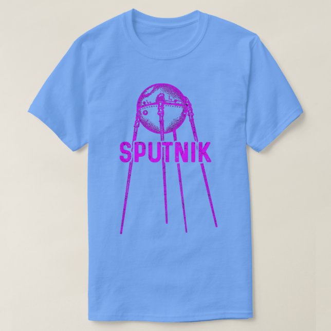 Camiseta Sputnik 1 Satélite União Soviética 195712 (Frente do Design)
