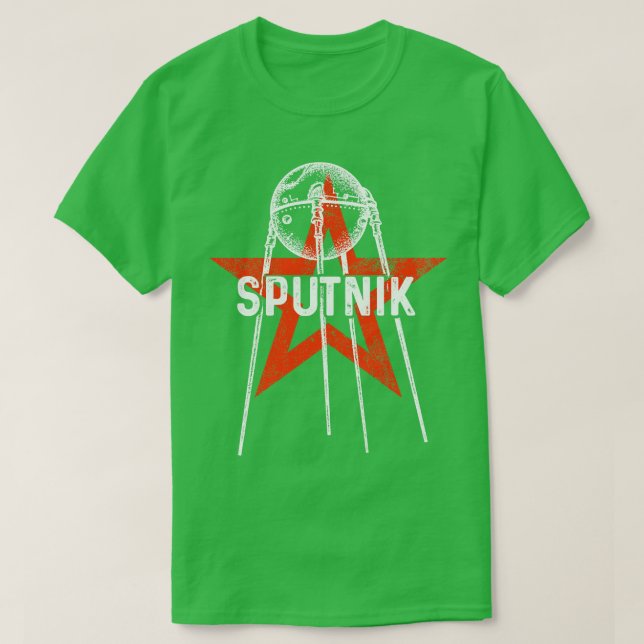 Camiseta Sputnik 1 Satélite União Soviética 1957 13 (Frente do Design)