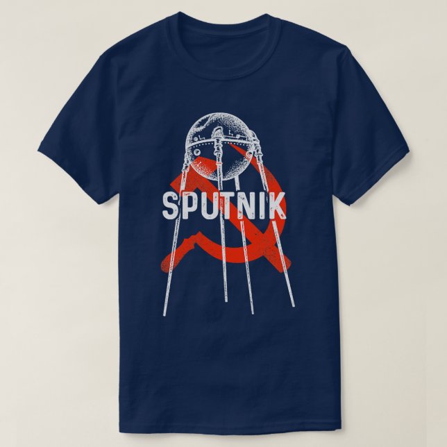 Camiseta Sputnik 1 Satélite União Soviética 1957 2 (Frente do Design)