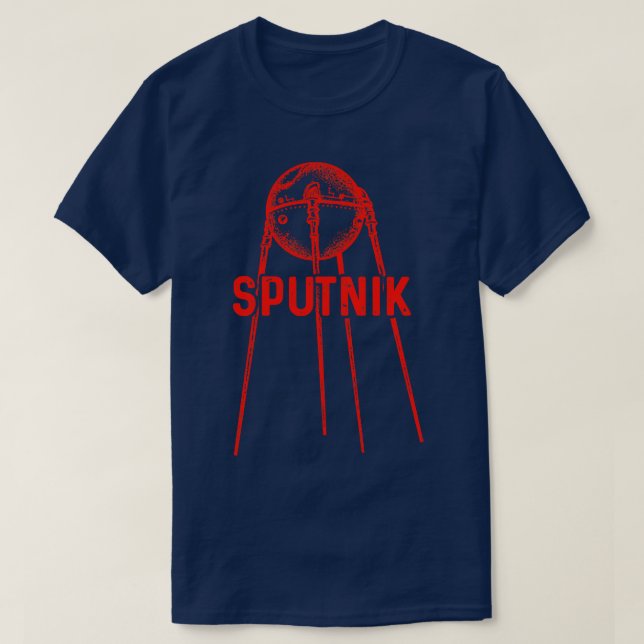 Camiseta Sputnik 1 Satélite União Soviética 1957 3 (Frente do Design)