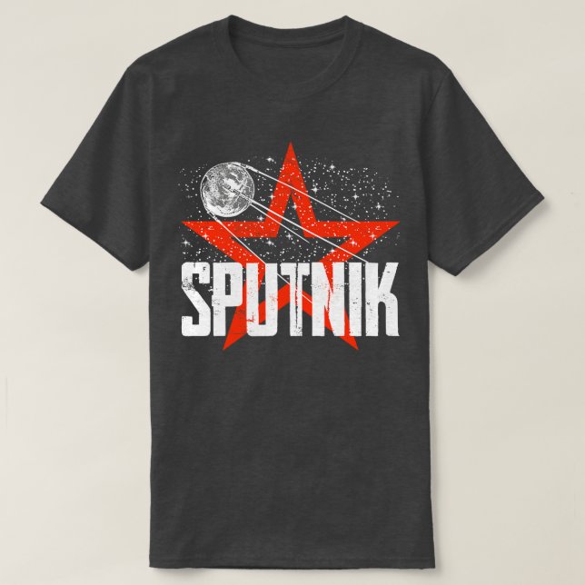 Camiseta Sputnik 1 Satélite União Soviética 1957 9 (Frente do Design)