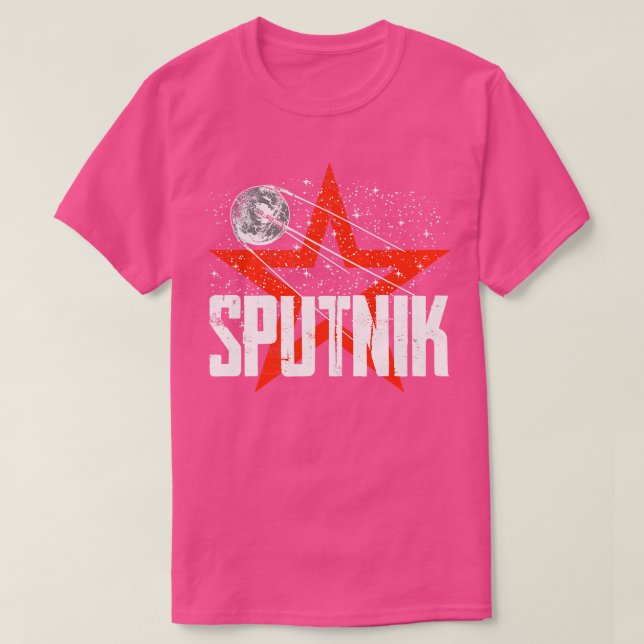 Camiseta Sputnik 1 Satélite União Soviética 1957 9 (Frente do Design)
