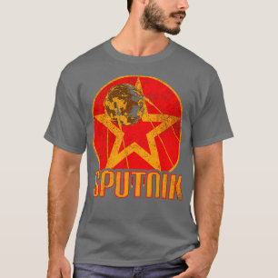Camiseta Sputnik 1 União Soviética Satélite