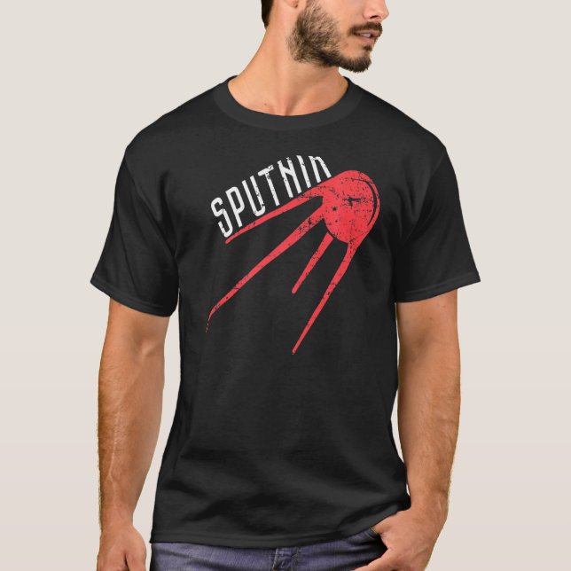 Camiseta Sputnik Cccp Propaganda Espaço (Frente)