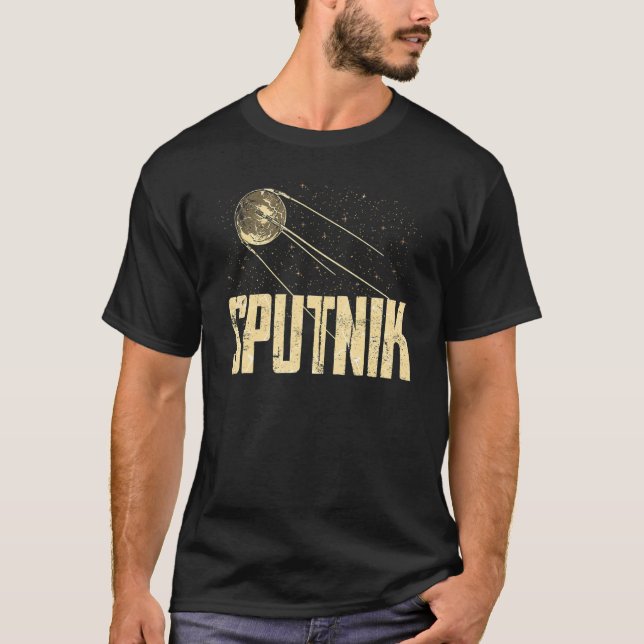 Camiseta Sputnik Satélite Spacecraft União Soviética Sp (Frente)