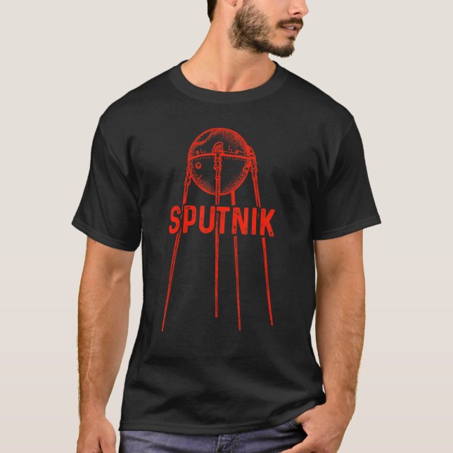 Camiseta Sputnik Satélite Spacecraft União Soviética Sp (Frente)