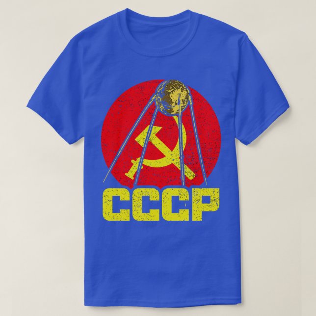 Camiseta Sputnik Satellite CCCP (Frente do Design)