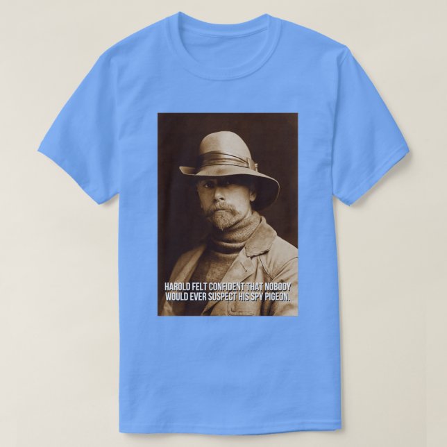 Camiseta Spy Pigeons (Frente do Design)