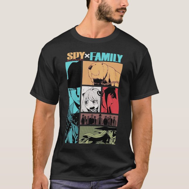 Camiseta Spy x Family Forger Family Men's Basic T-Shirt (Frente)