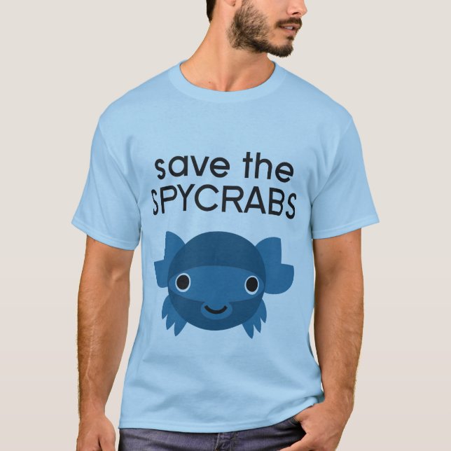 Camiseta Spycrab AZUL (Frente)