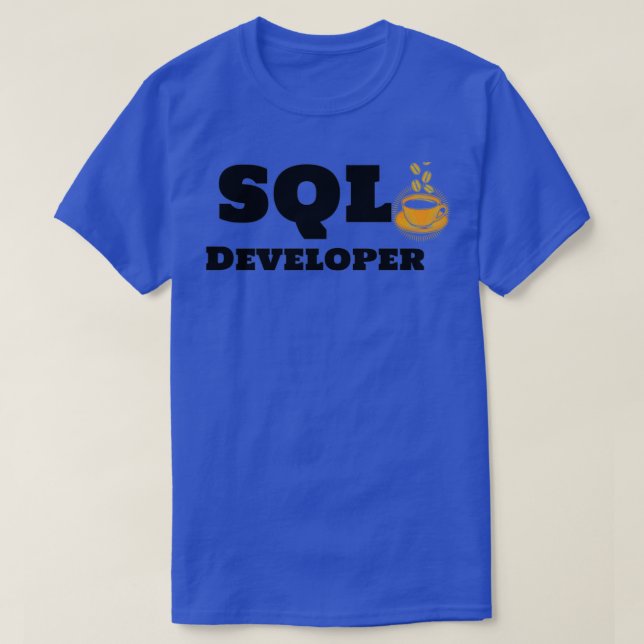 Camiseta SQL Developer e Coffee (Frente do Design)