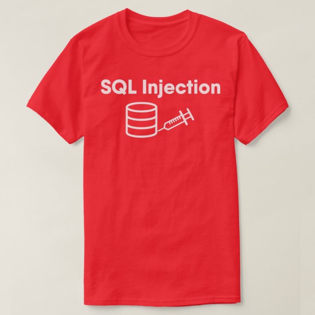 Camiseta SQL Injection 2 (Frente do Design)