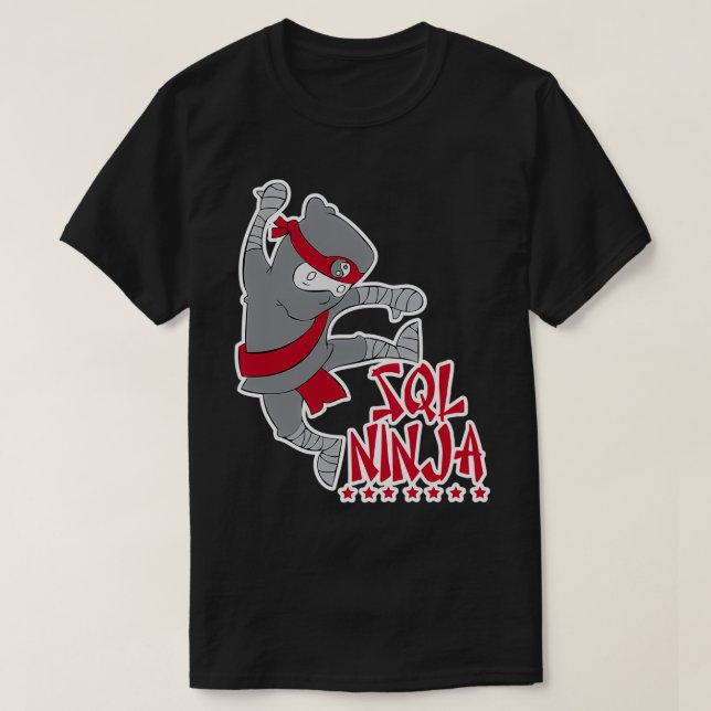 Camiseta SQL Ninja (Frente do Design)