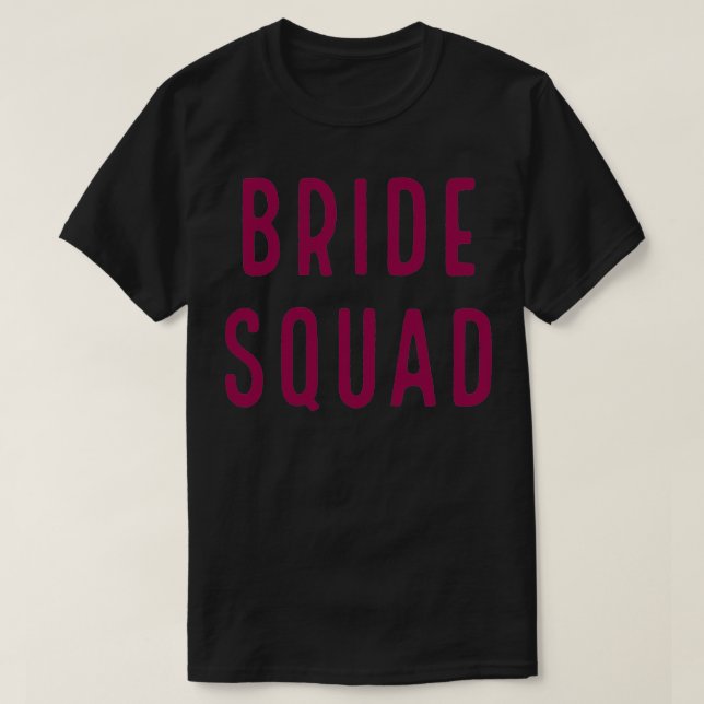 Camiseta SQUAD cor-de-rosa (Frente do Design)