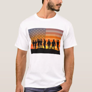CAMISETA SQUAD FLAG COMBAT EUA