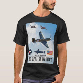 CAMISETA SQUADRON DE BRIGA DE WARHAWK P-40 CURTISS