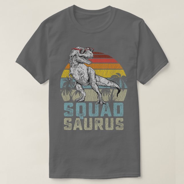 Camiseta Squadsaurus T Re Dinossauro Esquadrão Surus Matriz (Frente do Design)