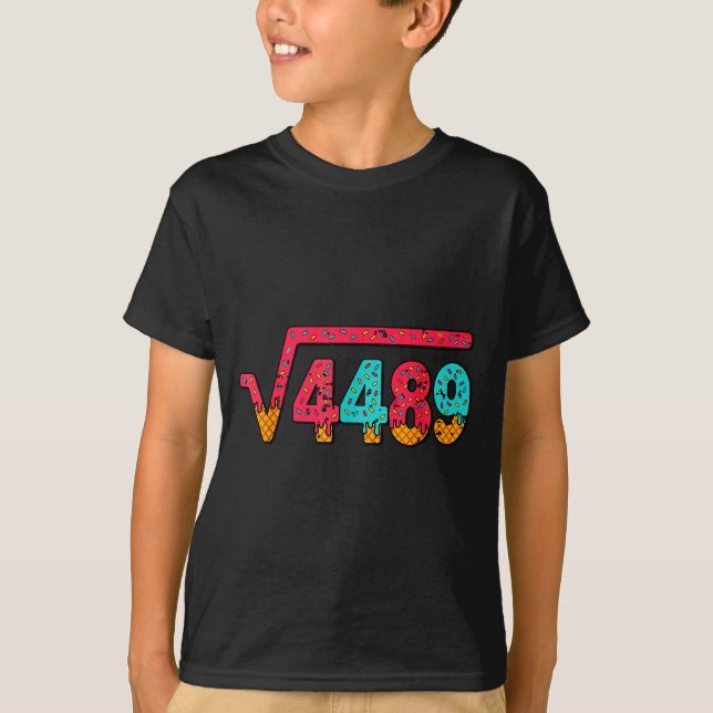 Camiseta Square Root 4489 Slang Math Teacher Six Seven 6 7  (Frente)
