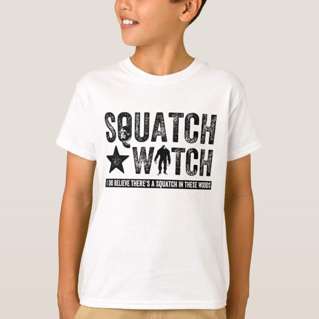 Camiseta Squatch Watch - Eu acredito (Frente)