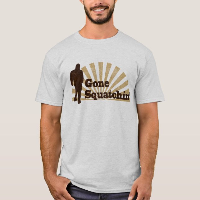 Camiseta Squatchin ido Bigfoot engraçado Sasquatch (Frente)