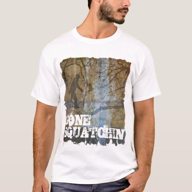 Camiseta Squatchin ido com bigfoot (Frente)
