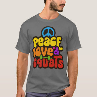 Camiseta Squats Hippie Gym Dizendo