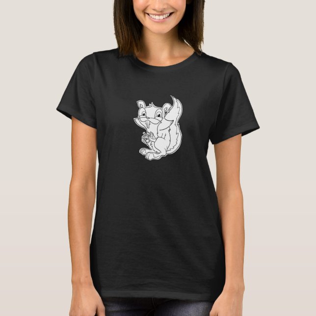Camiseta Squeaky Squirrel - Furry Woodland Creatures Premiu (Frente)