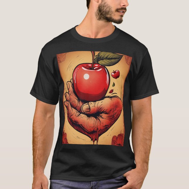 Camiseta "Squeeze of Love - Tattoo-Inspired T-Shirt Design" (Frente)