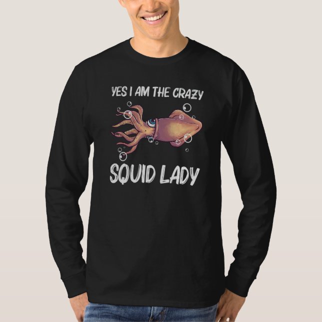 Camiseta Squid  For Men Women Giant Squid Octopus Tentacles (Frente)