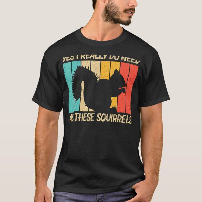 Camiseta Squirrel For Men Women Squirrel  Chipmunk 80s (Frente)