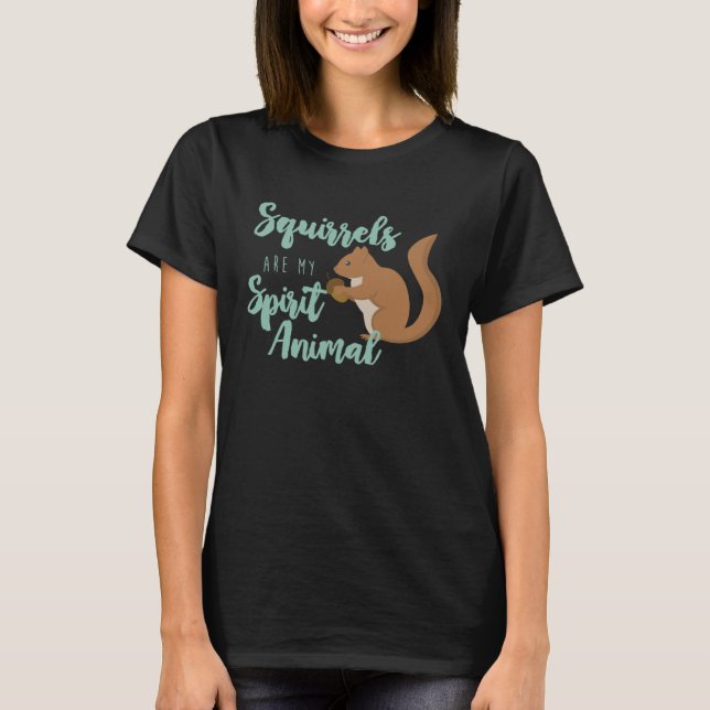 Camiseta Squirrel Gift Spirit Animal Squirrel Design Gift (Frente)