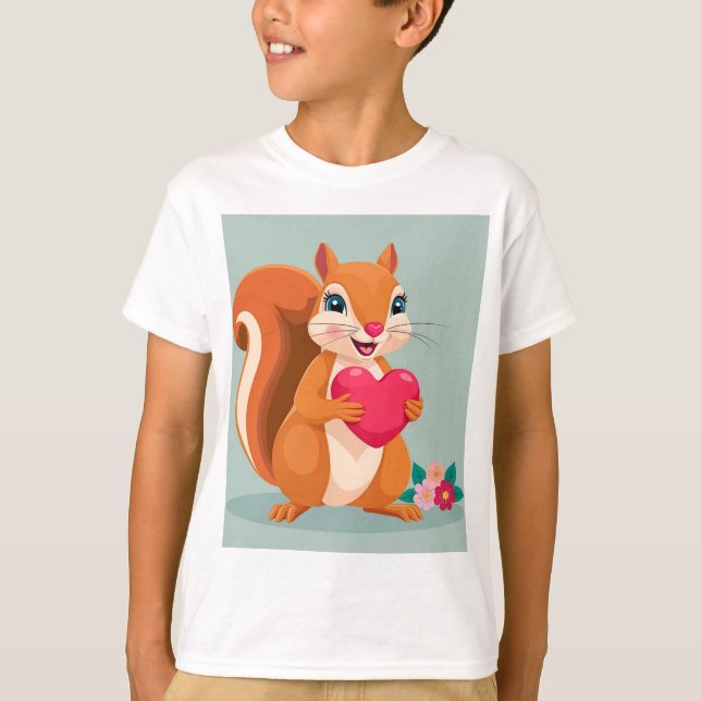 Camiseta Squirrel Love Nut para mamãe (Frente)