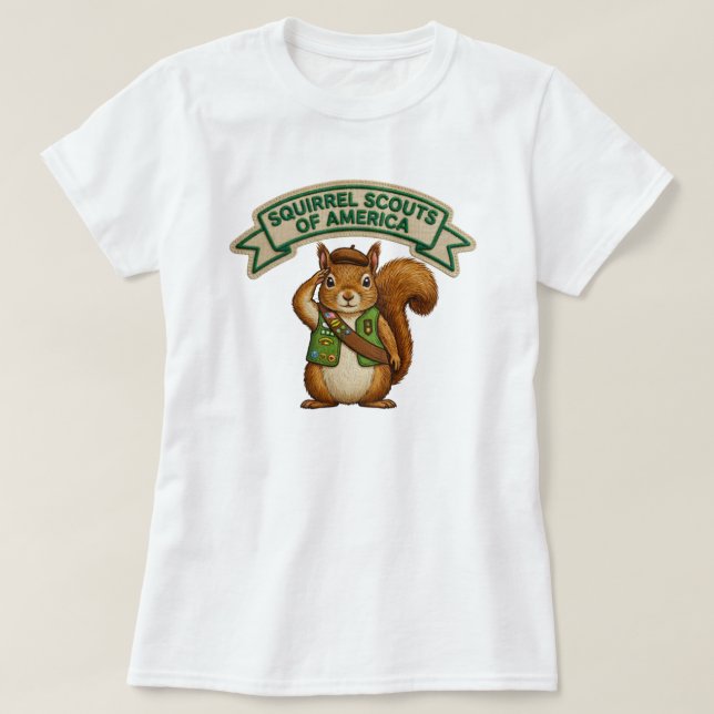 Camiseta Squirrel Scout (Frente do Design)