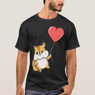 Camiseta Squirrel With Heart Balloon Valentines Day Squirre