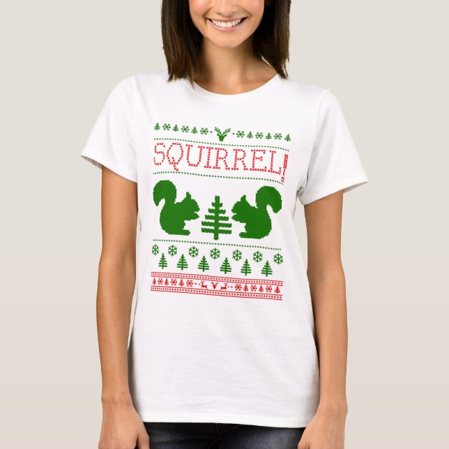 Camiseta Squirrell Ugly Sweater (Frente)