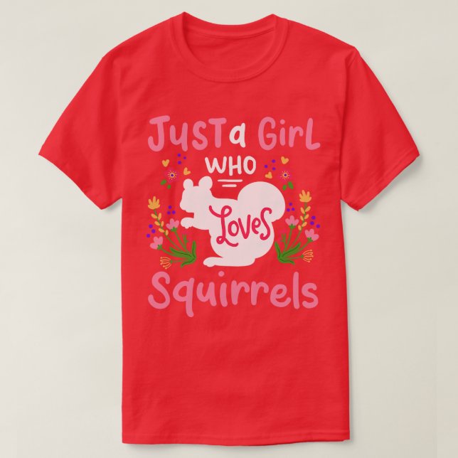 Camiseta Squirrels Squirrel Lover (Frente do Design)