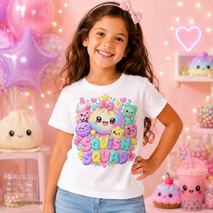 Camiseta Squishies Squeeze Squad Cute Dumpling Bubble Tea