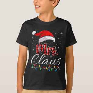 Camiseta Srª Sra Claus Natal Casais Combinando o Dele e Del