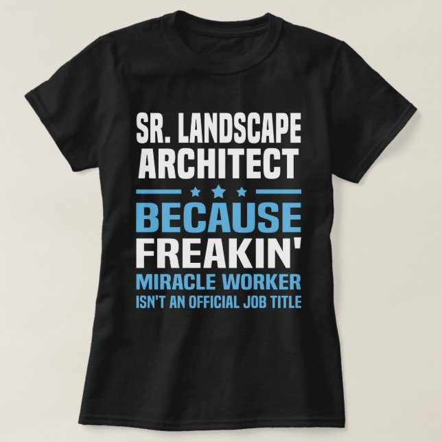 Camiseta Sr. Arquiteto de Paisagem (Frente do Design)