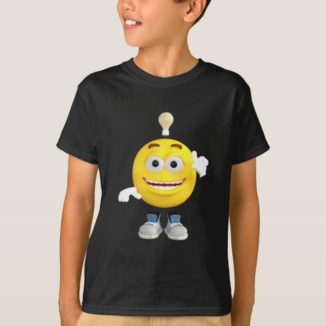 Camiseta Sr. Brainy que o Emoji esse ama pensar (Frente)