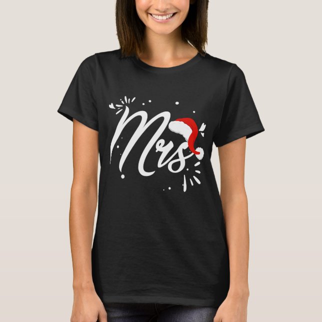 Camiseta Sr. Claus Pajamas Sr. Papais noeis Vermelhos (Frente)