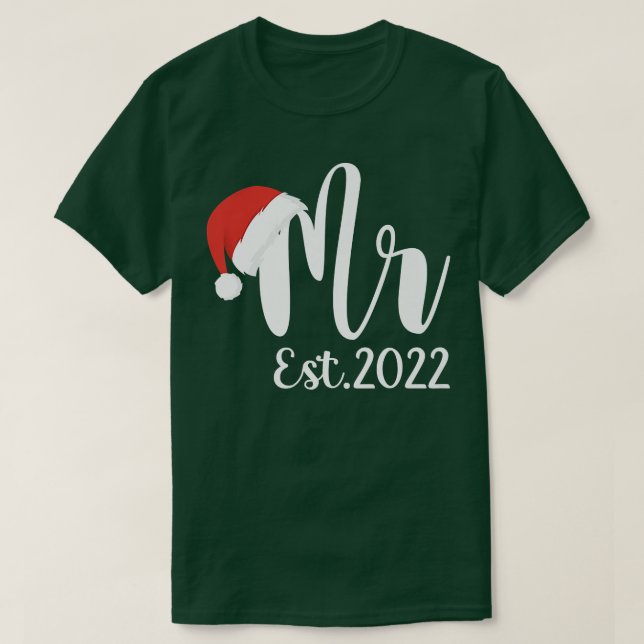 Camiseta Sr. Claus & Sra. Claus Est (Frente do Design)