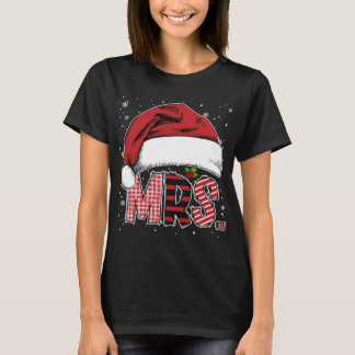 Camiseta Sr. e Sra. Claus Casais Correspondendo ao Natal Pa