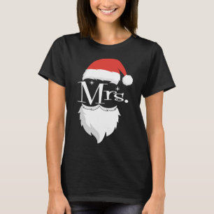 Camiseta Sr. e Sra. Claus Casais Correspondendo ao Natal Pa