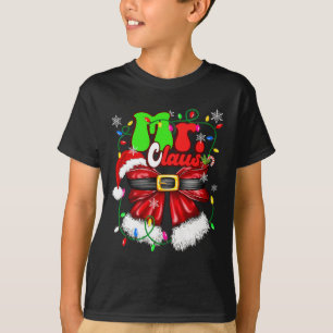 Camiseta Sr. e Sra. Claus Casais Papais noeis bonitos coxas