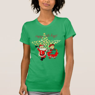 Camiseta Sr. e Sra. Claus T-Shirt Green